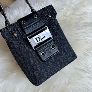 Vintage Christian Dior Canvas Street Chic Handbag